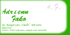 adrienn fako business card